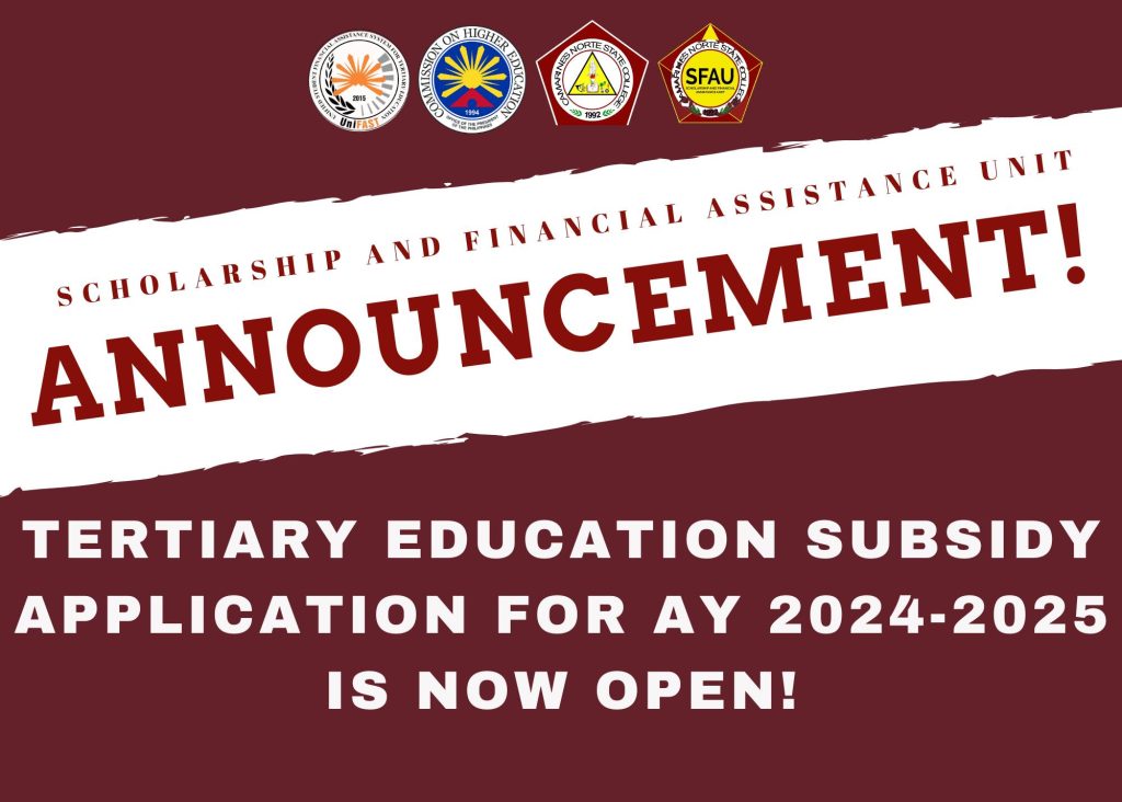 Application for New TES Slots AY 2024-2025 is now open