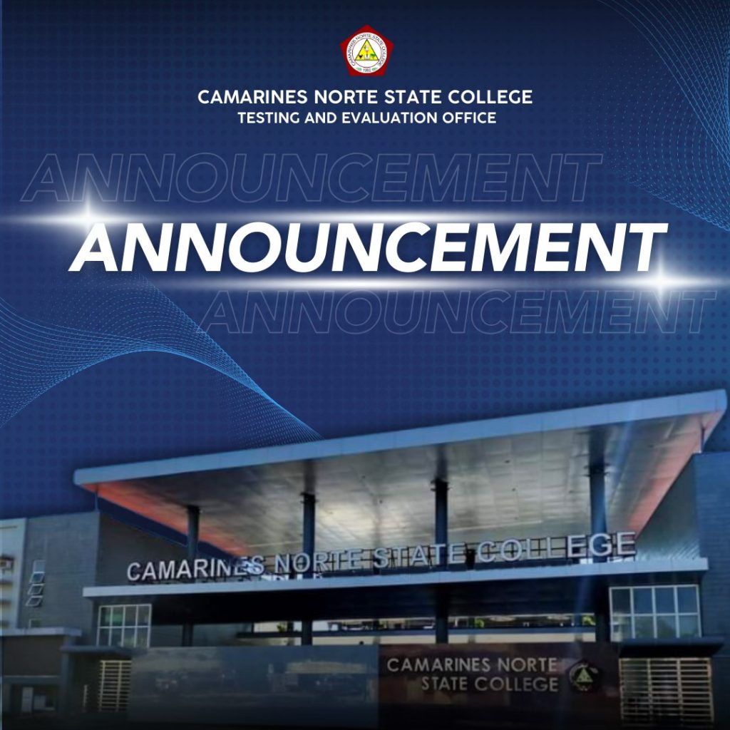 Schedule of CNSC Entrance Exam