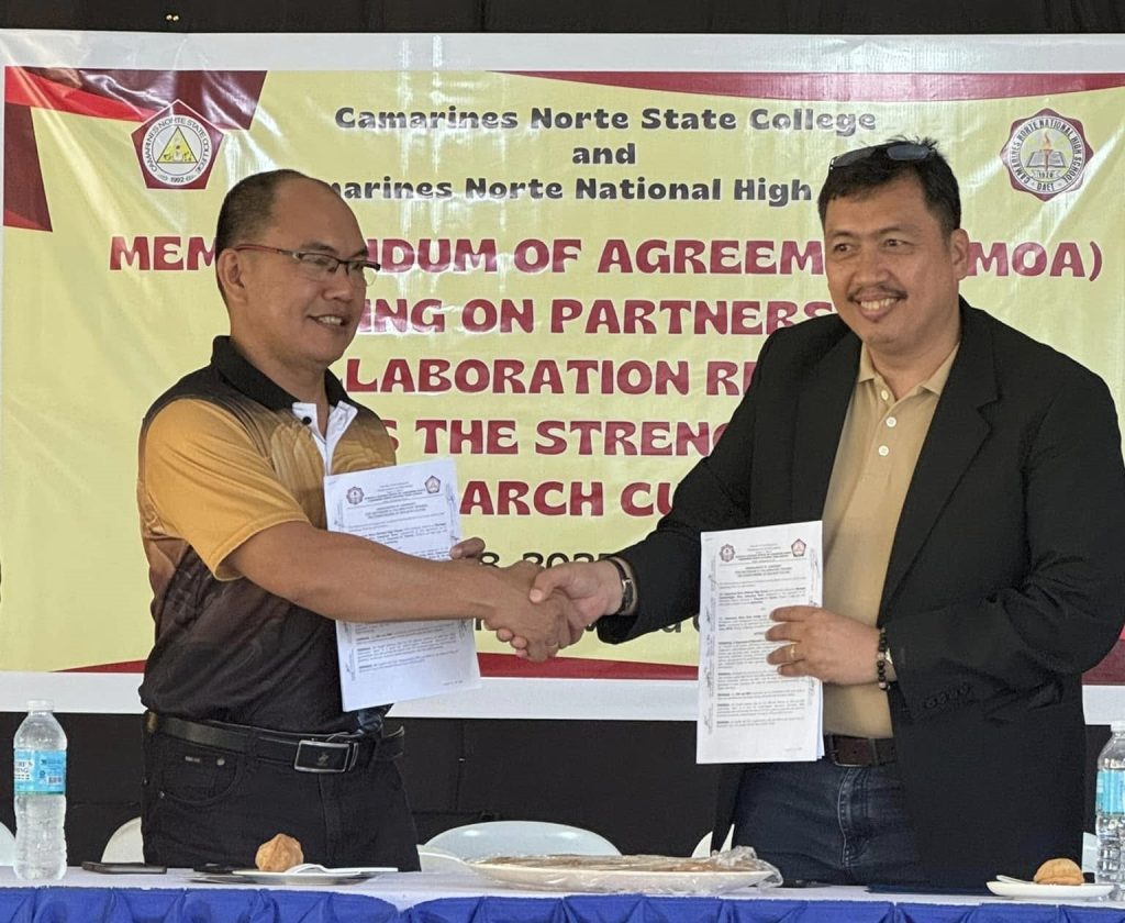 CNSC, CNNHS Ink MOA Partneship and Collaboration Renewal