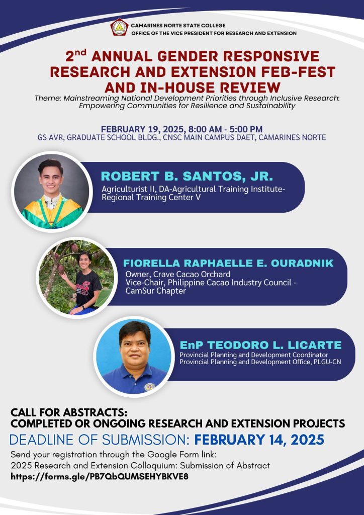 2nd Annual Gender Responsive Research and Extension Feb-Fest and In-House Review for the completed or ongoing research and extension projects